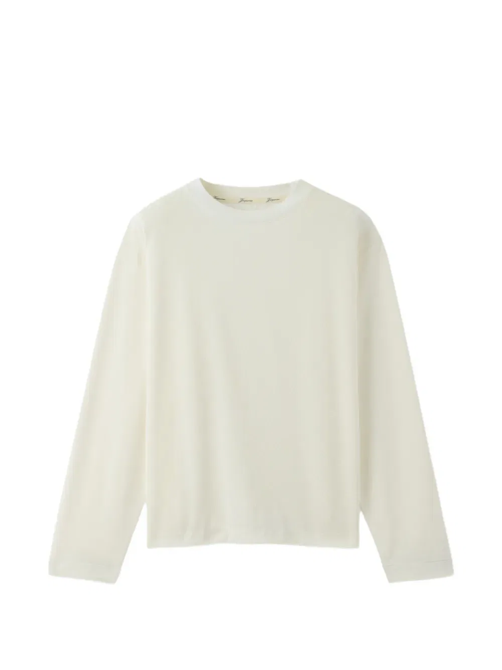 Футболка Rond Carre с длинными рукавами Jacquemus, белый