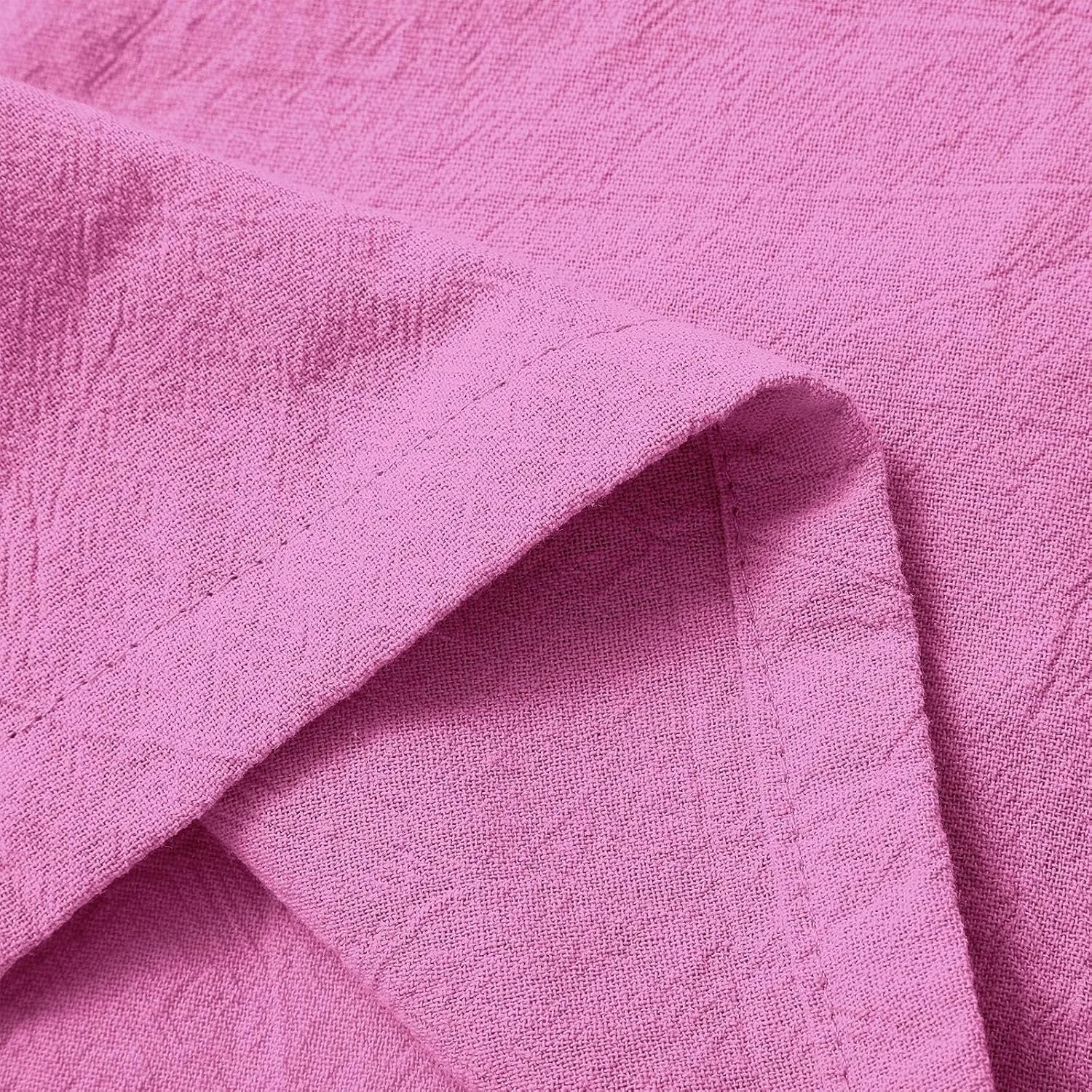 Шорты бермуды женские из льна, Hot Pink — фото 2