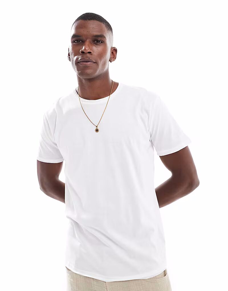 

Футболка с коротким рукавом белого цвета Brave Soul, Белый, Футболка с коротким рукавом белого цвета Brave Soul