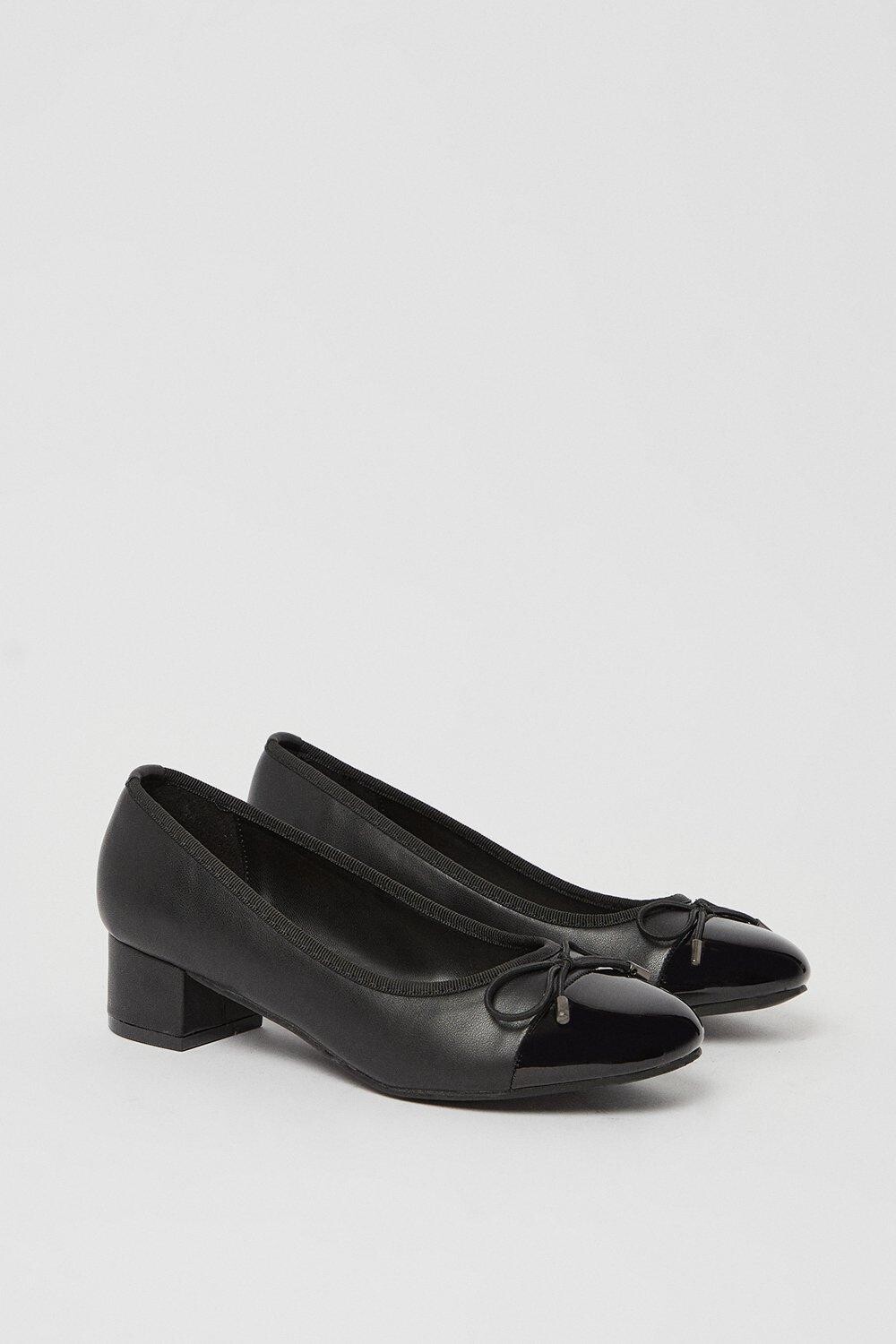 Хорошо для подошвы: балетки Talia на блочном каблуке Dorothy Perkins, черный — фото 3