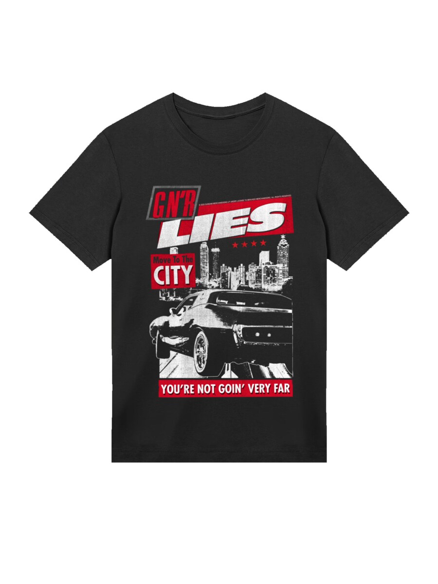 

Рубашка F4NT4STIC Guns NRoses Lies City Rock Music, черный