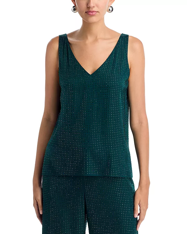 

Топ Rosie из шелковой смеси с вышивкой Ungaro, зеленый