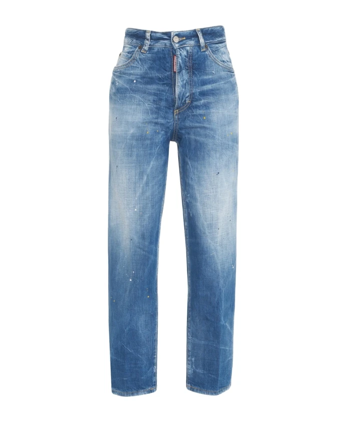 

Синие джинсы с эффектом потертости Boston от Dsquared2 Dsquared2, синий