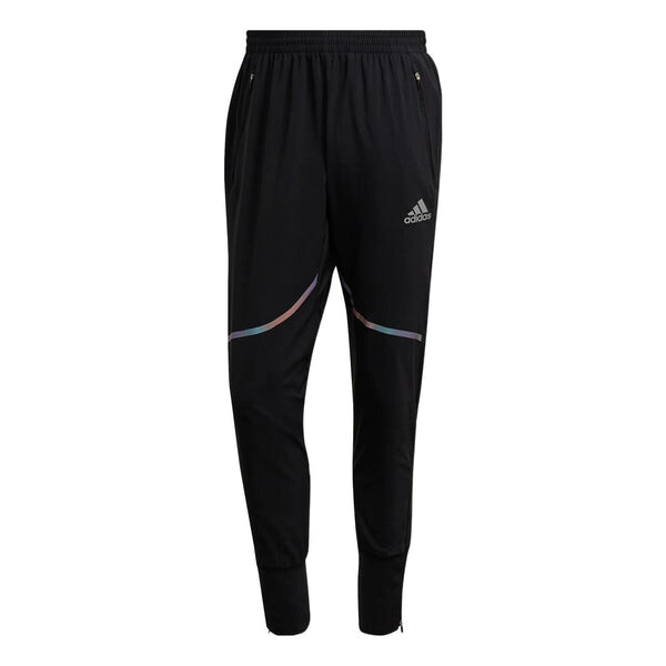 

Спортивные штаны Men's adidas Solid Color Logo Printing Sports Pants/Trousers/Joggers Black, черный