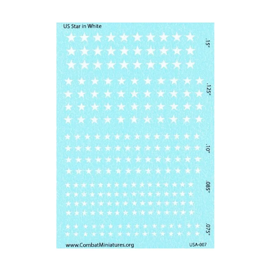 

Белая звезда США, Decals - United States (Combat Miniatures)