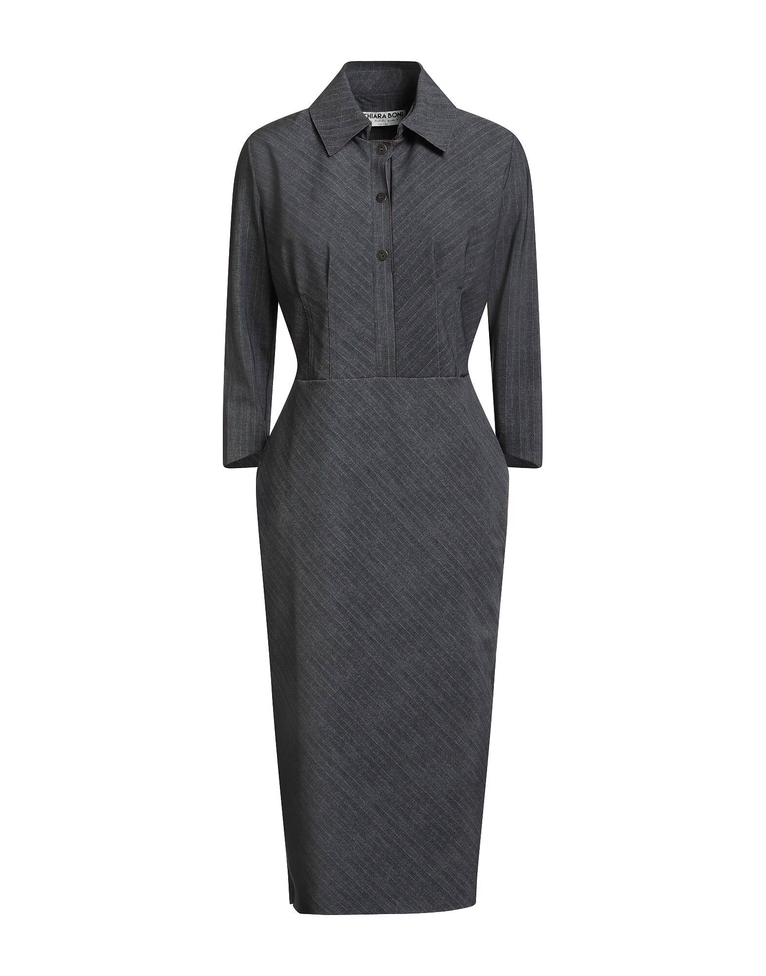 

Платье миди Chiara Boni La Petite Robe, угольно-серый