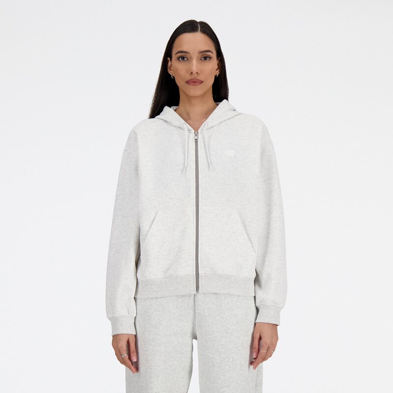 

Спортивная куртка из флиса на молнии New Balance, цвет ash heather