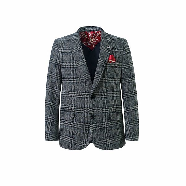 

Блейзер для мальчиков slim fit windowpane Elie Balleh, Grey
