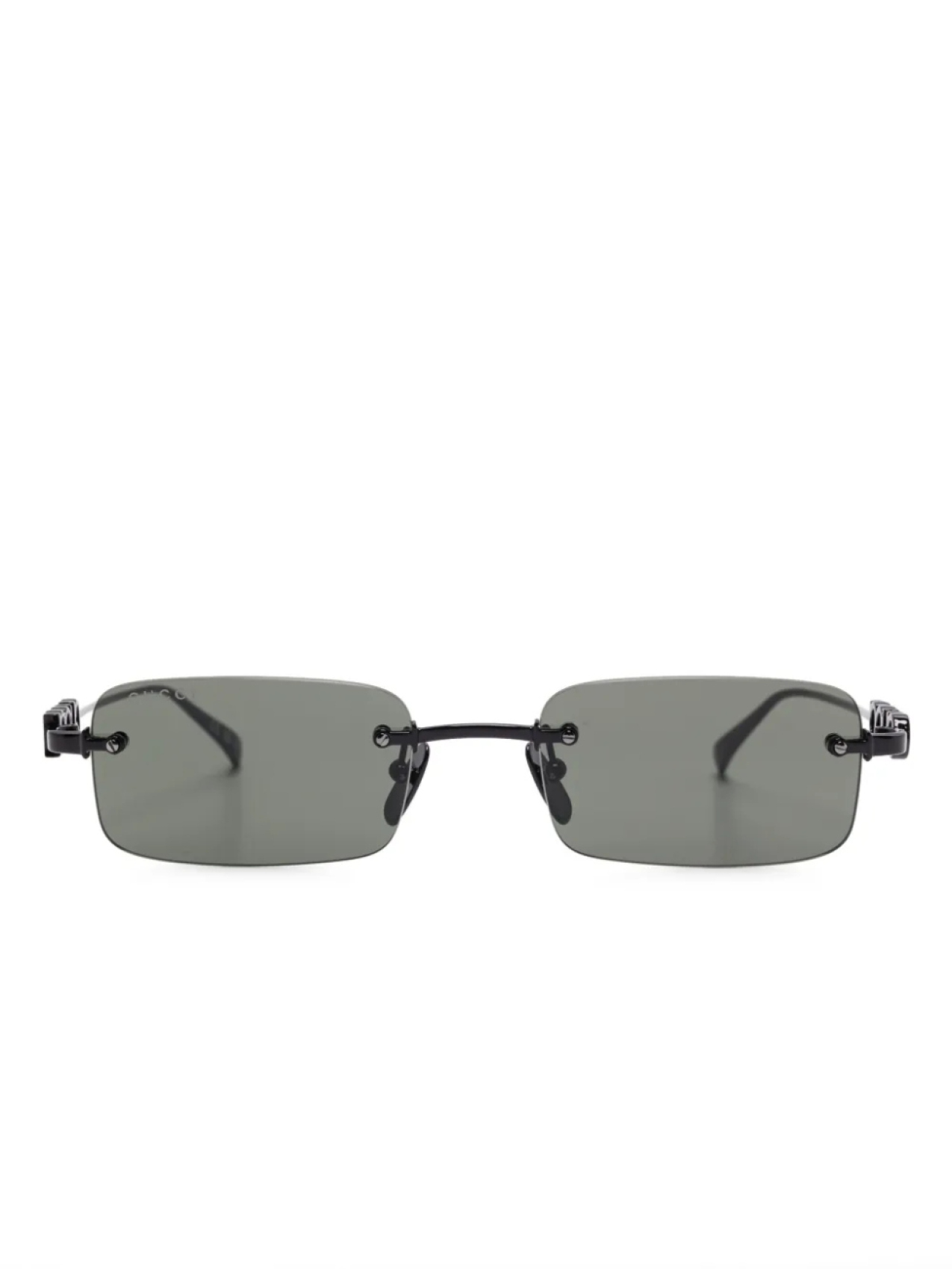 

Солнцезащитные очки без оправы Gucci Eyewear, черный