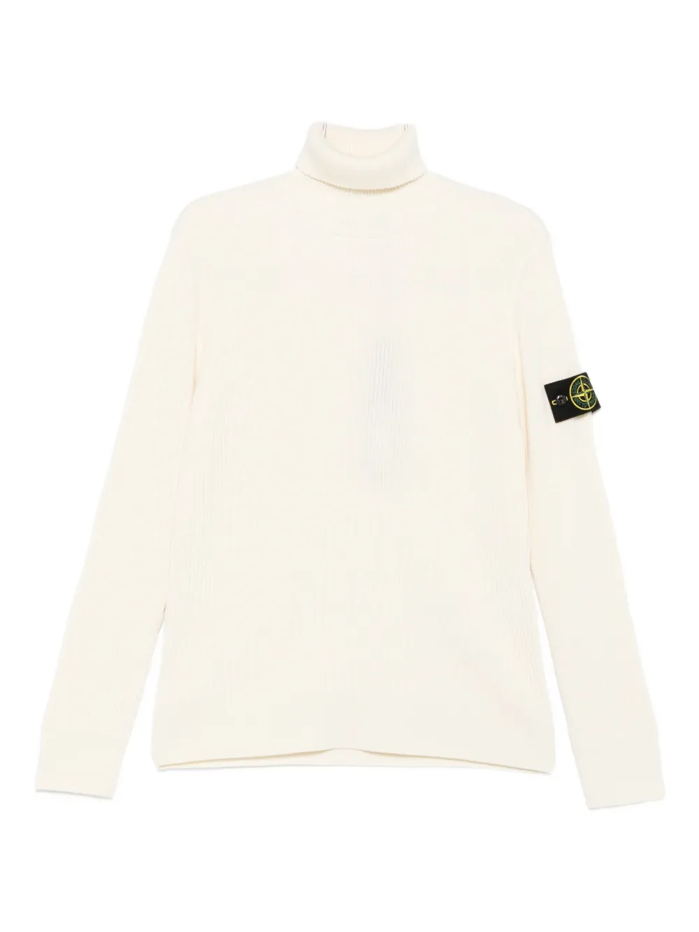 

Ребристый свитер с высоким воротом Stone Island, нейтральный