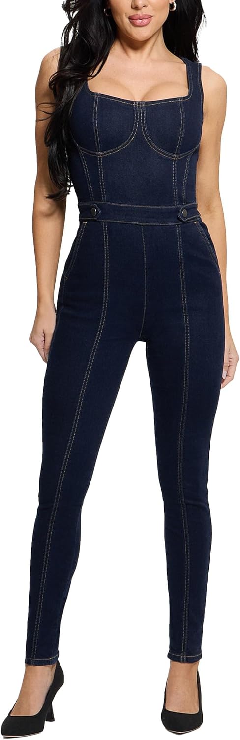 

GUESS женский безрукавный комбинезон Carla Denim, Blue Haven