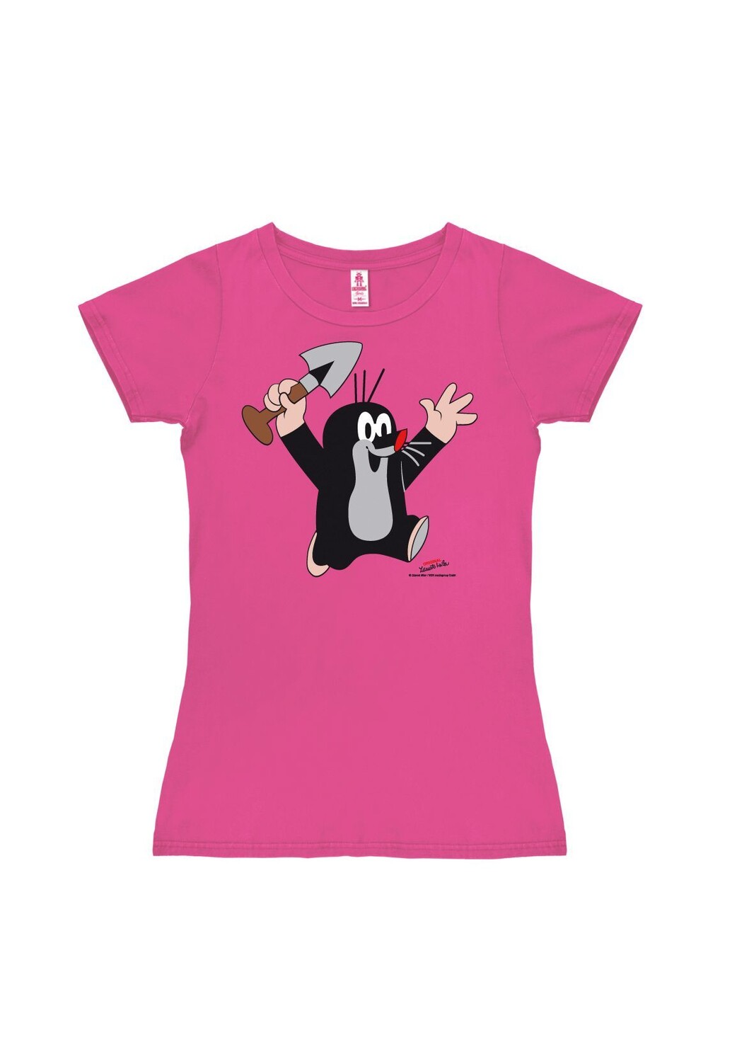 Новая футболка для девочек «Маленький крот» — Yay LOGOSHIRT, розовый — фото 2