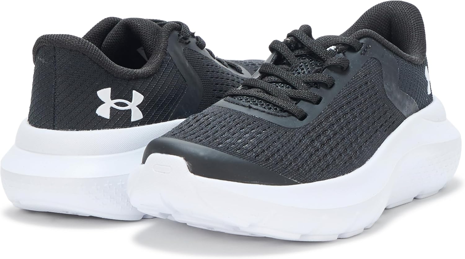 Кроссовки Under Armour Boys Pre School Rogue 4 с альтернативной шнуровкой, белый/черный — фото 3
