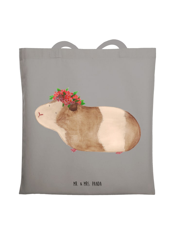 

Mr. & Mrs. Panda Сумка-шоппер «Морская свинка» - «Мудрость без поговорок», светло-серый