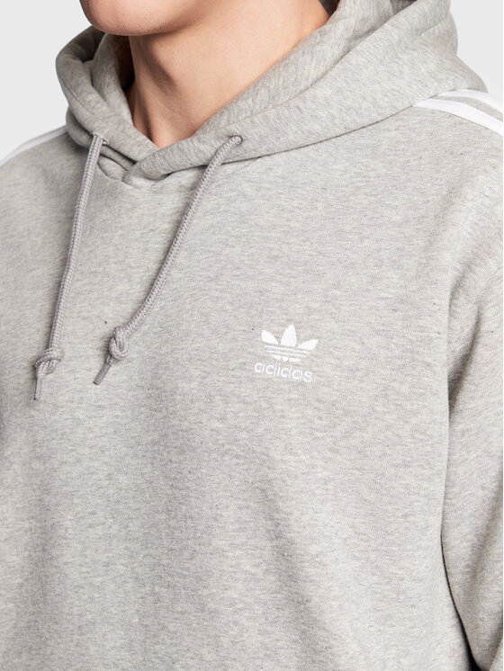 Свитшот adicolor classics 3-stripes regular fit Adicolor Classics 3-Stripes Hoodie IA6347 Adidas, серый — фото 3