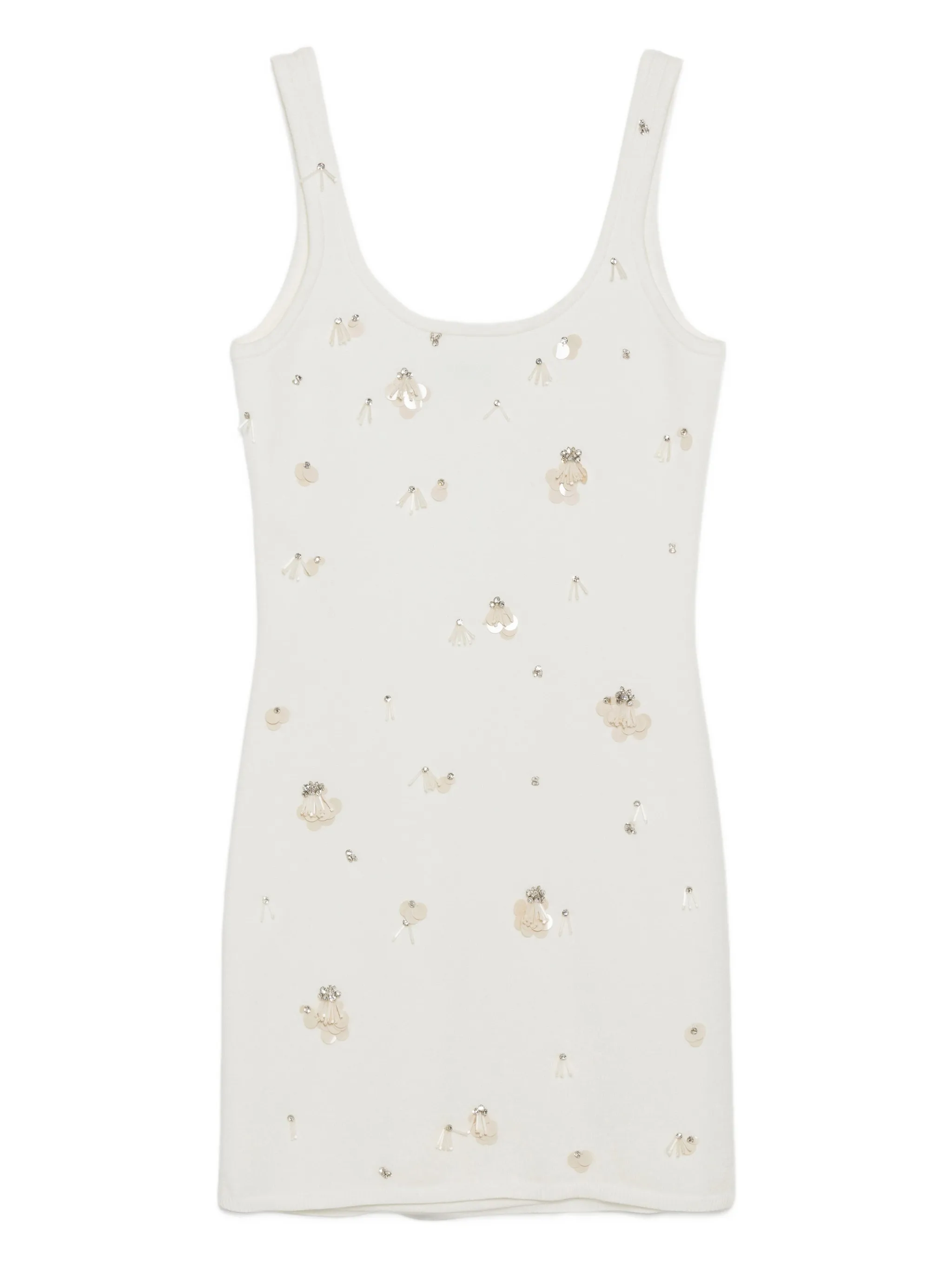 

Декорированное платье мини Rue Simkhai, белый