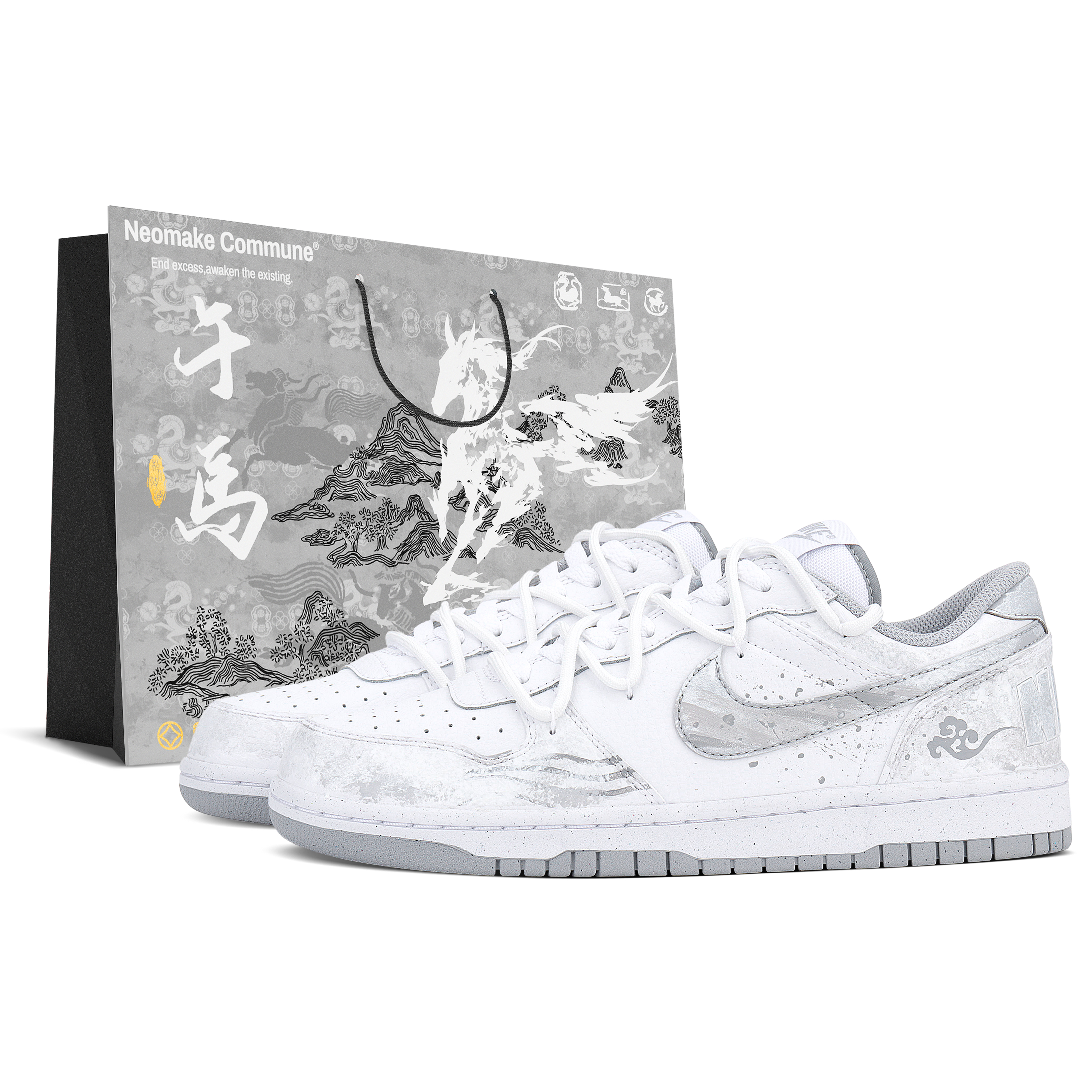 

Nike Большие кроссовки для скейтборда Unisex Low top Gray