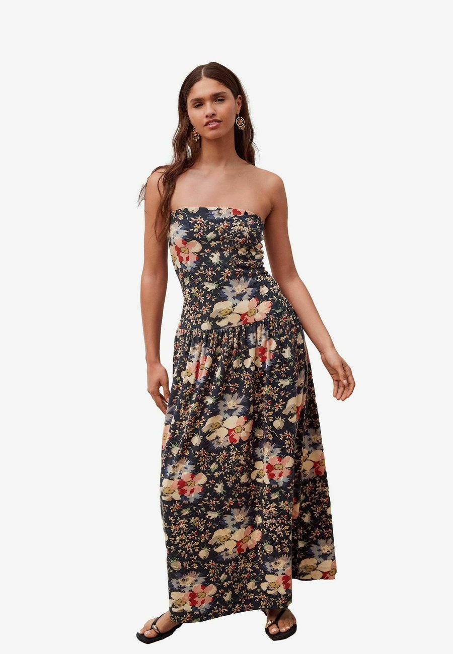 

Платье Next DROP WAIST BANDEAU LENGTH, Black Floral Print/Black