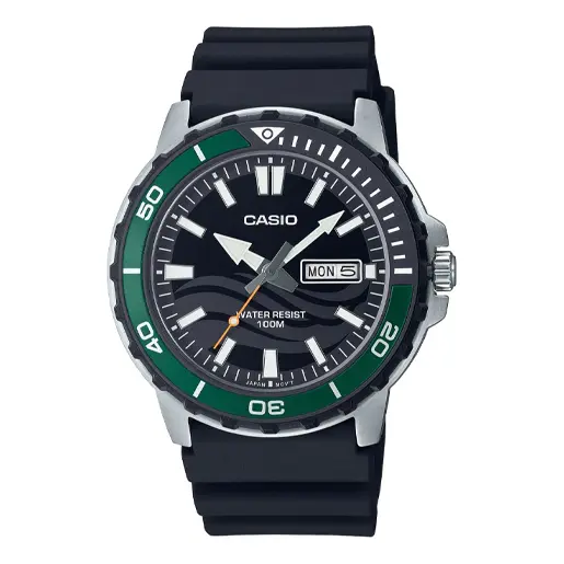 

Часы analog 'black verdent green' Casio, черный