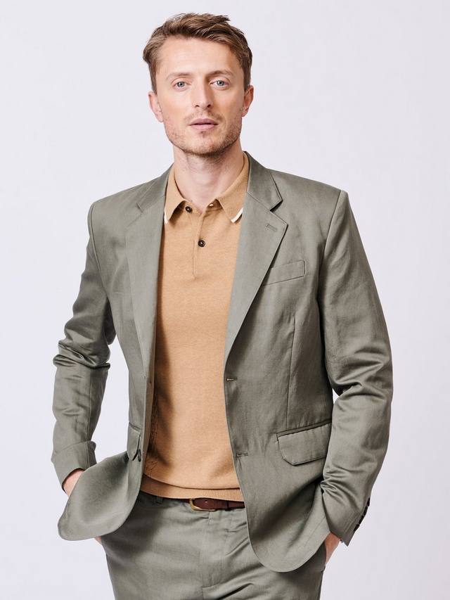 

Пиджак Pasmore Tailored Fit из льняной смеси Aubin, Khaki