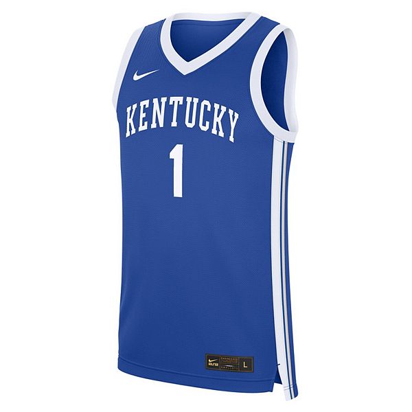 Мужская баскетбольная майка devin booker royal kentucky wildcats road replica Nike — фото 3
