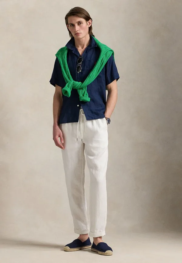 Классическая льняная рубашка для кемпинга Polo Ralph Lauren, Newport Navy — фото 2