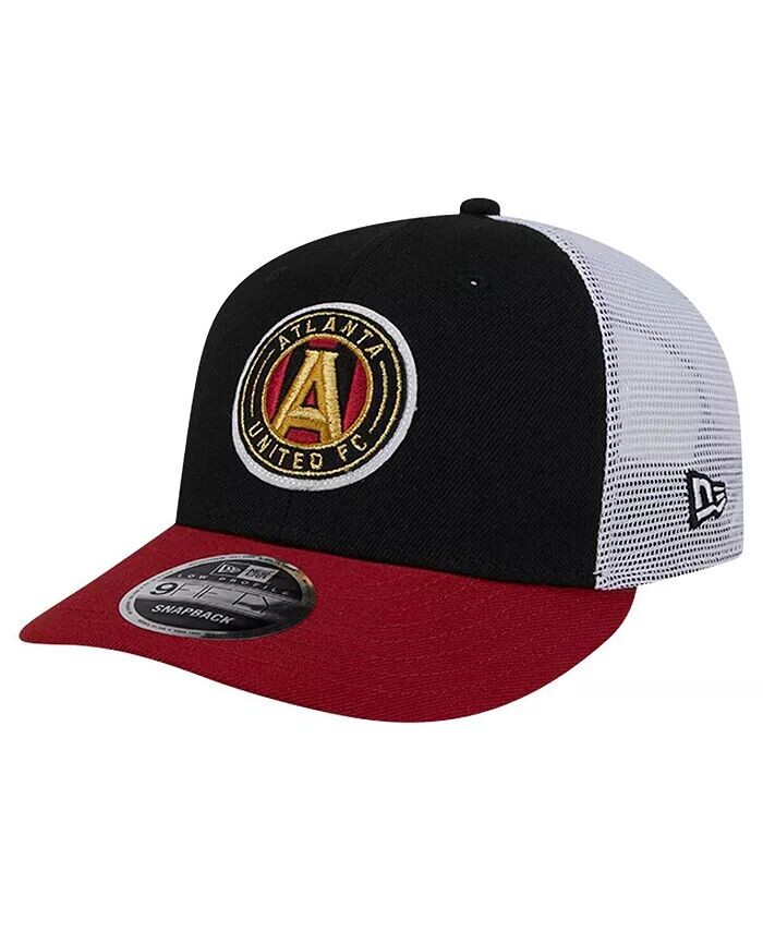 

Мужская черная кепка Snapback Atlanta United FC Throwback Trucker Low Profile 9FIFTY New Era, черный