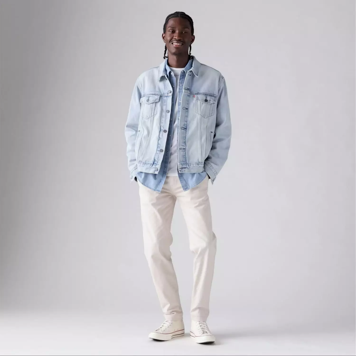 Levi’s xx чиносы стандартного зауженного кроя мужские брюки Levi's, зеленый — фото 4