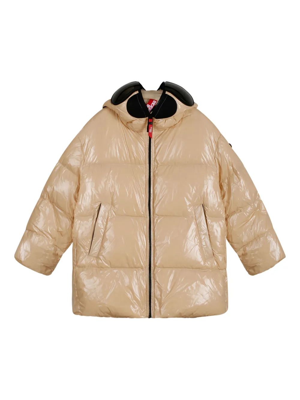 

Пуховик с линзами на капюшоне Ai Riders On The Storm, бежевый