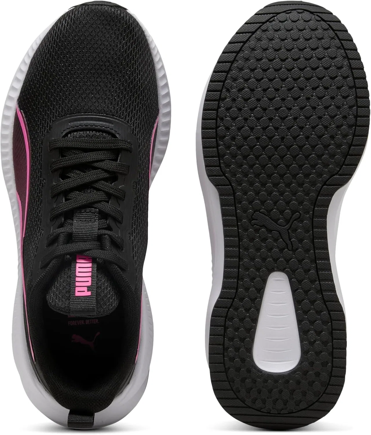 Кроссовки для бега Puma Flyer Lite 3 унисекс, Puma Black Pink Pixel — фото 4
