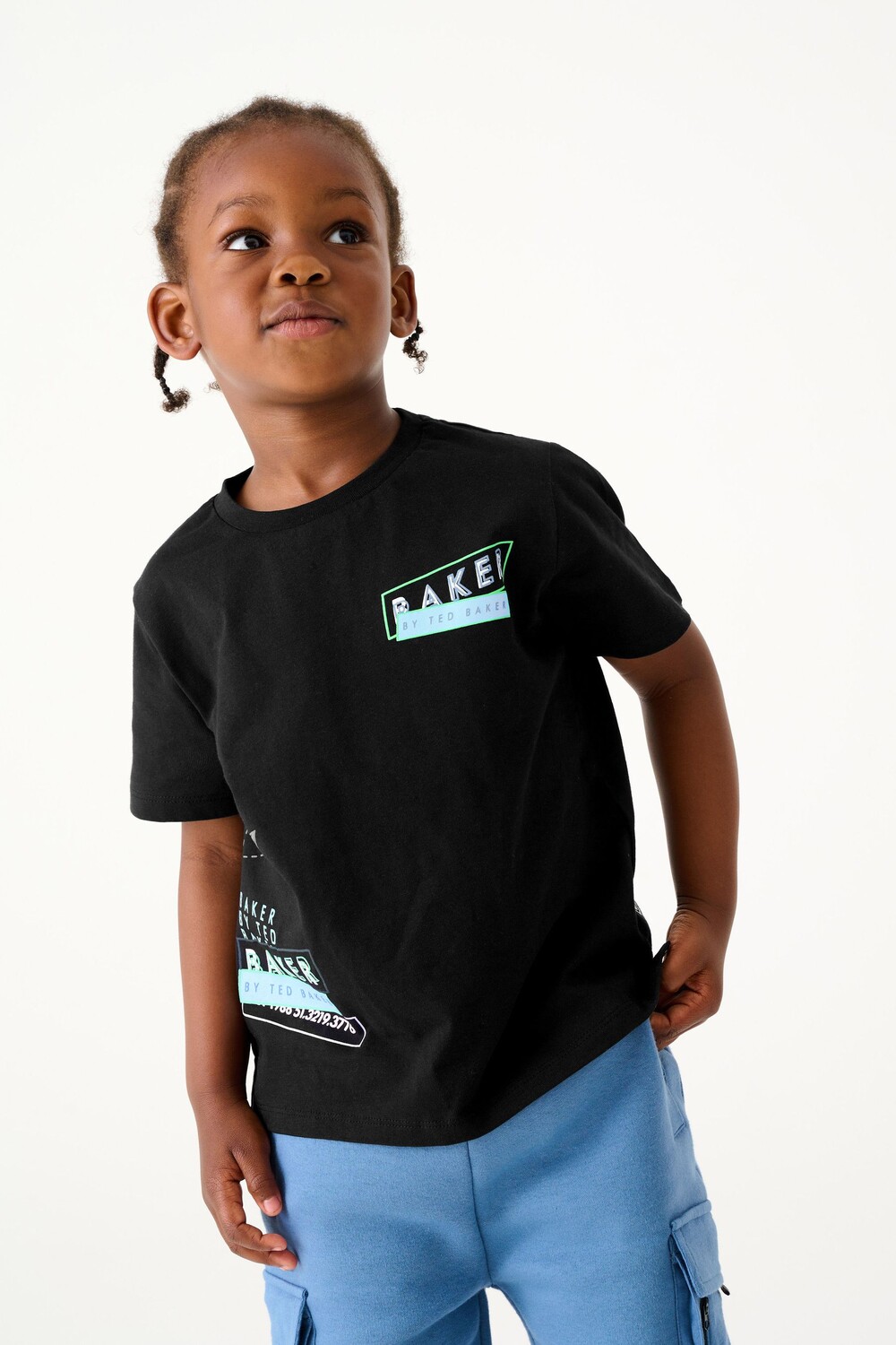 

Футболка с графическим рисунком Baker By Ted Baker Baker by Ted Baker, черный