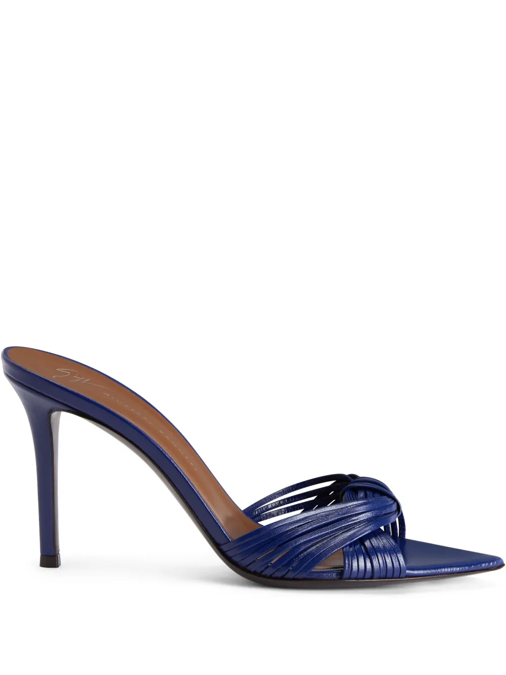 Мюли с ремешками Giuseppe Zanotti, синий