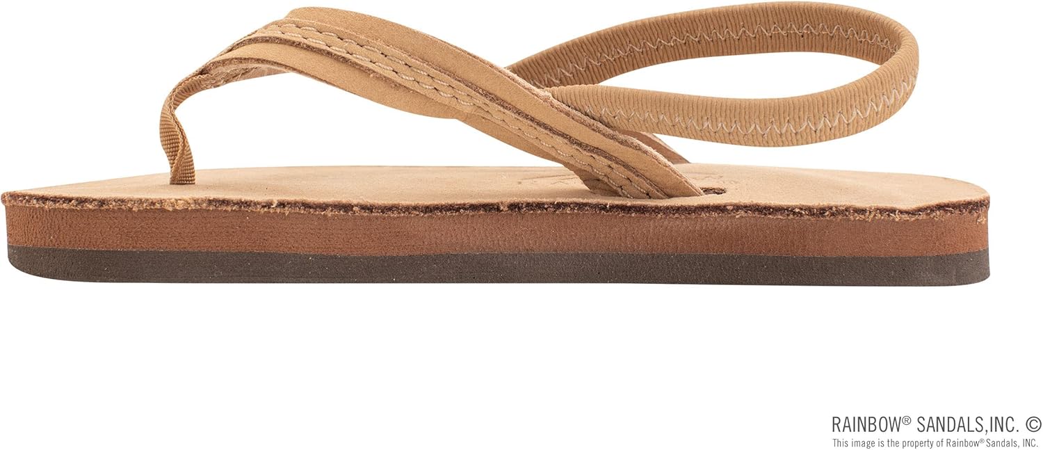Детские сандалии Rainbow, один слой, премиум-кожа, плетеный ремешок Flirty Braidy Rainbow Sandals, Sierra Brown — фото 2
