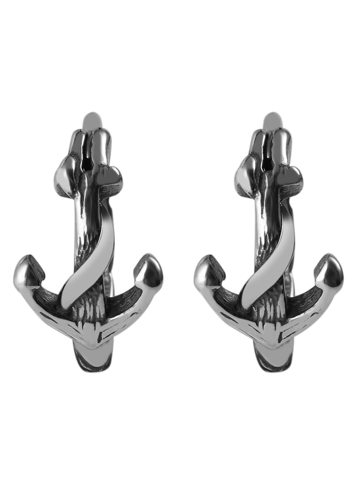 

Adeliás Серьги унисекс - серьги-кольца на шарнирах из нержавеющей стали серебристого цвета