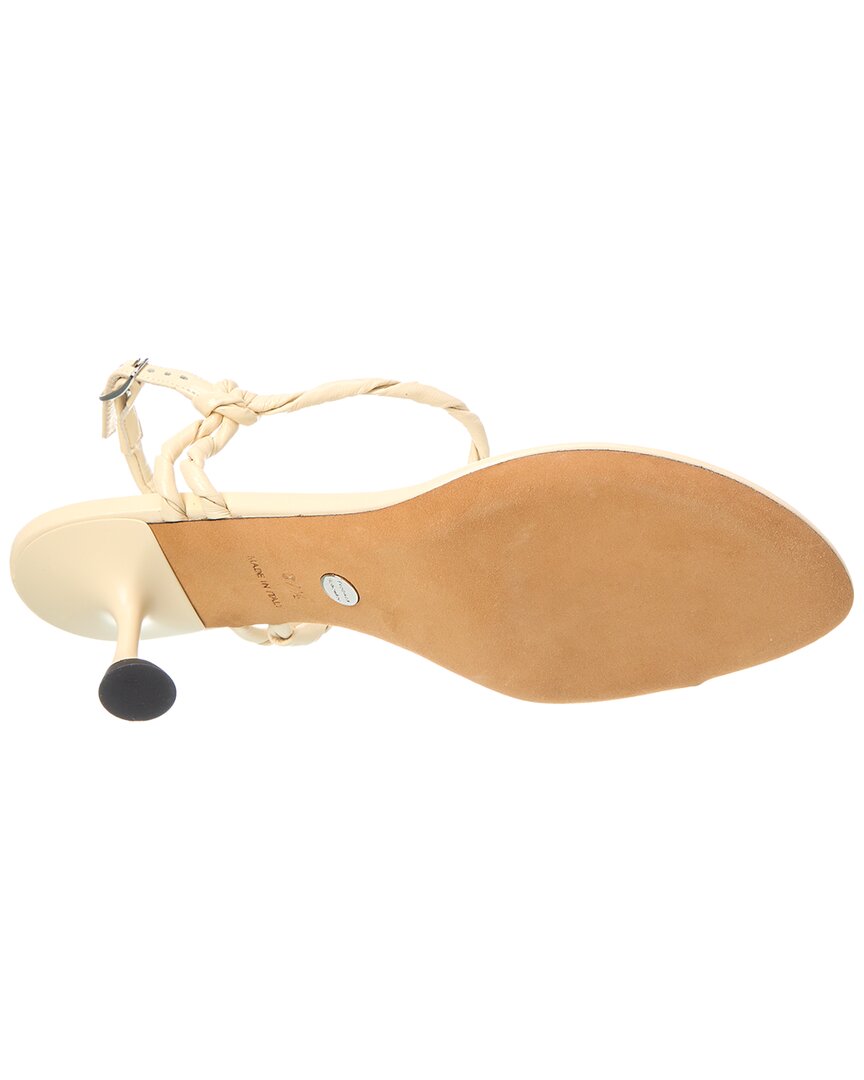 Proenza Schouler Tee Toe Leather Sandal, белый — фото 4