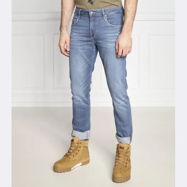 

Супероблегающие джинсы Chris с добавлением шелка Guess, синий