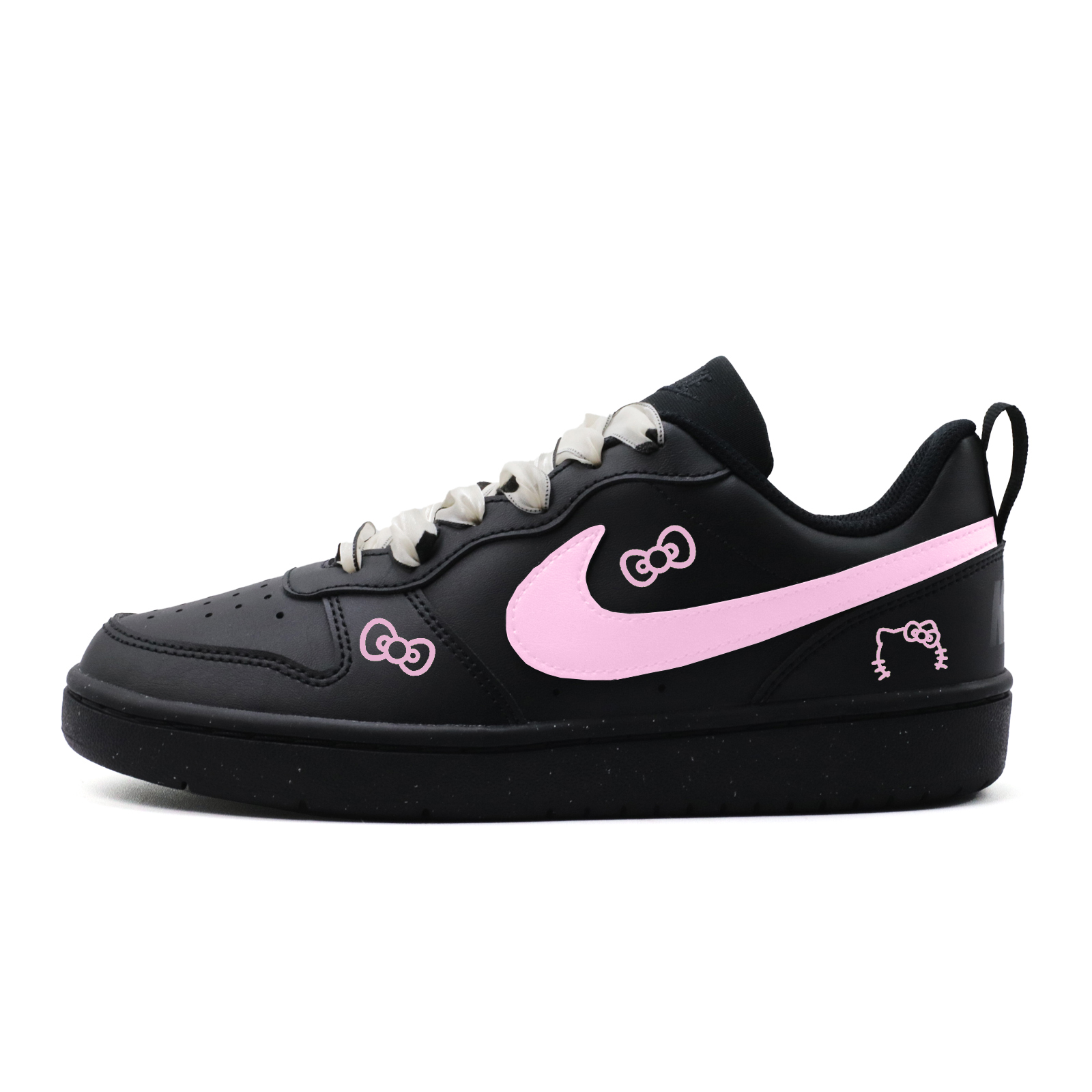 

Nike Court Borough Berry Kitten нескользящие устойчивые к истиранию низкие кроссовки для скейтборда pink детские