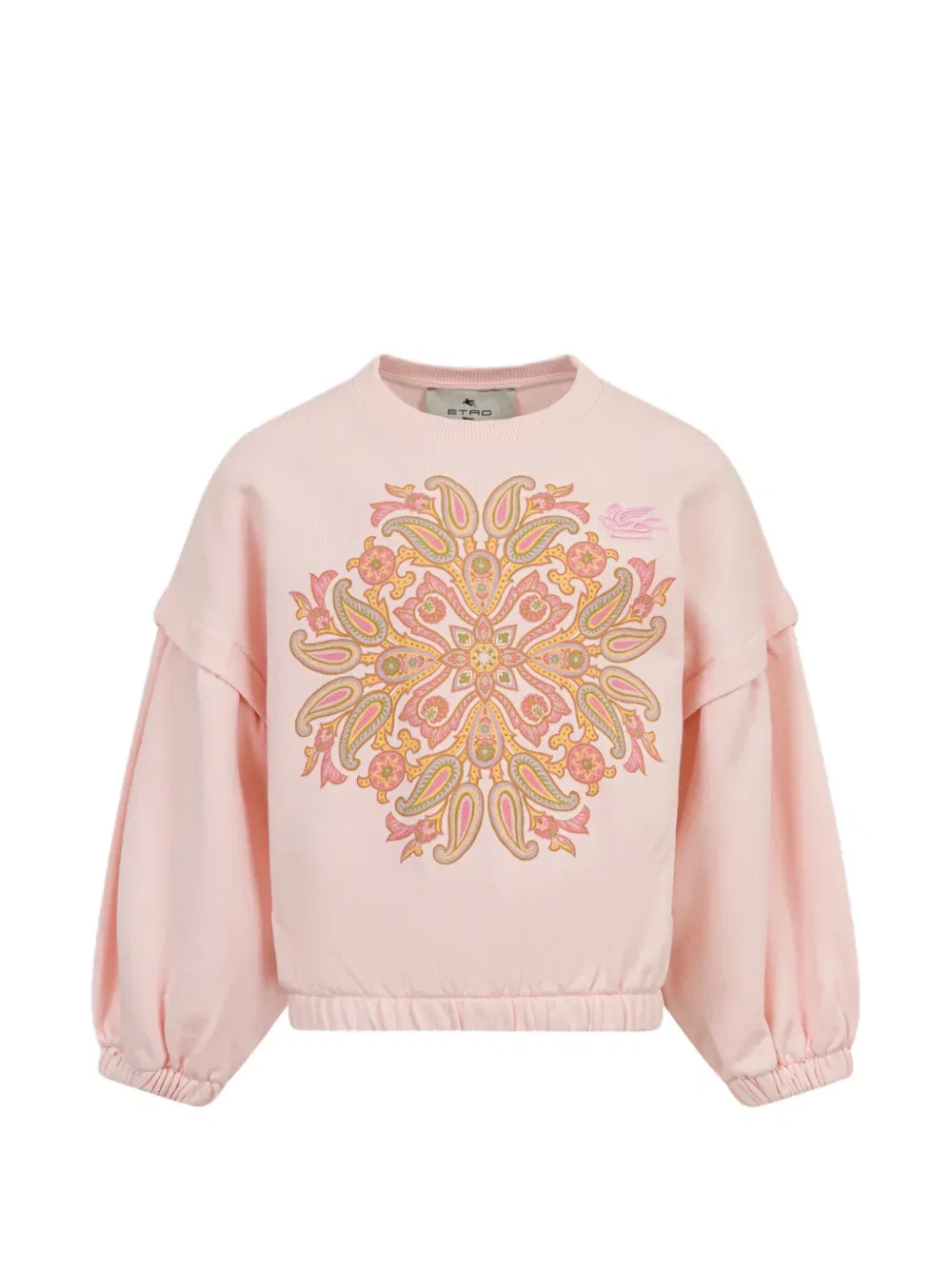 Толстовка с принтом «пейсли» Etro Kids, розовый