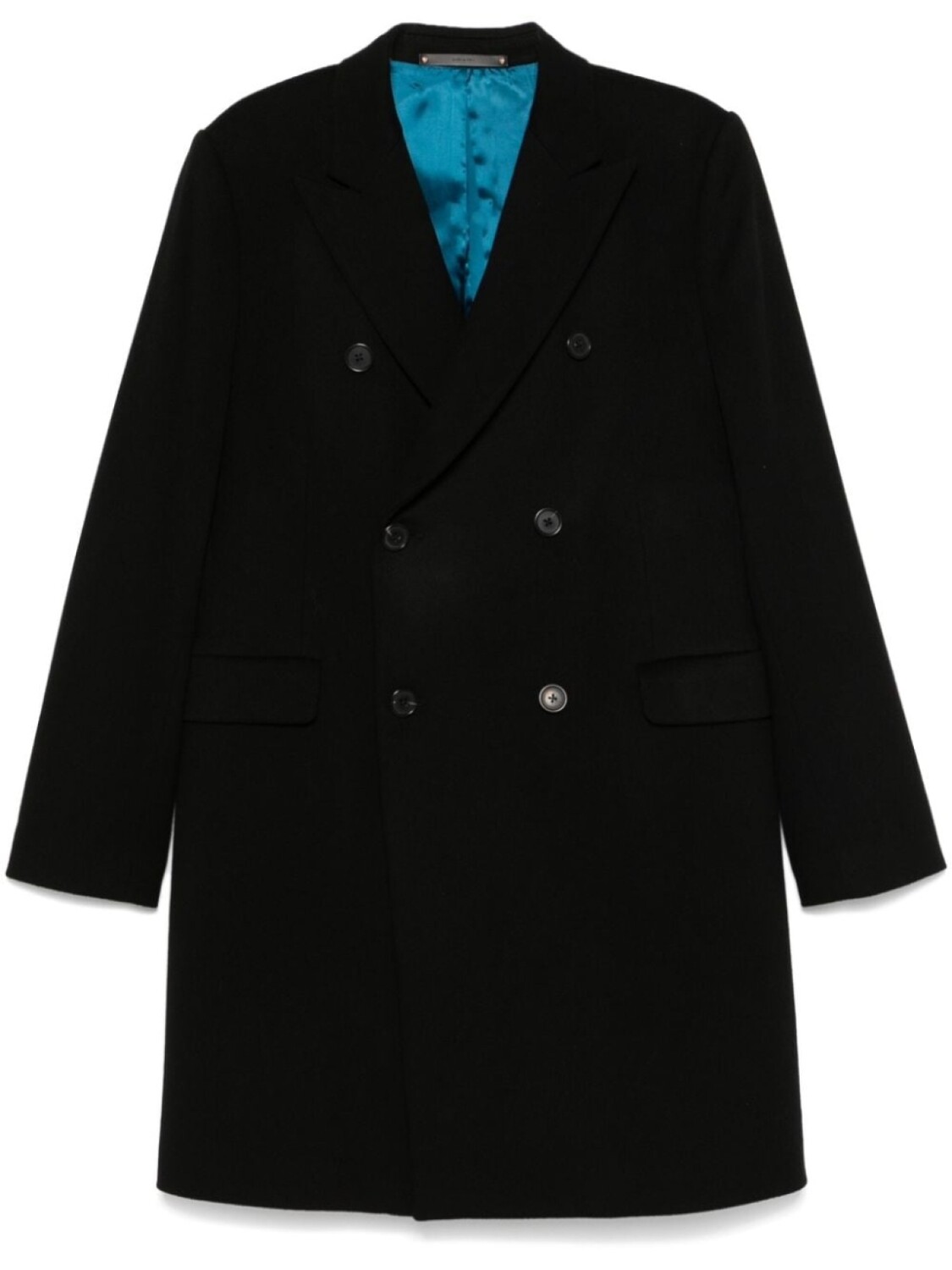 

Paul Smith двубортное пальто, черный
