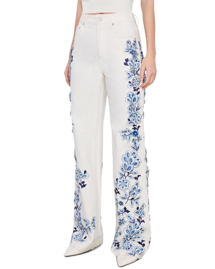 

Элис + Оливия Weezy джинсы полной длины Alice + olivia, бежевый