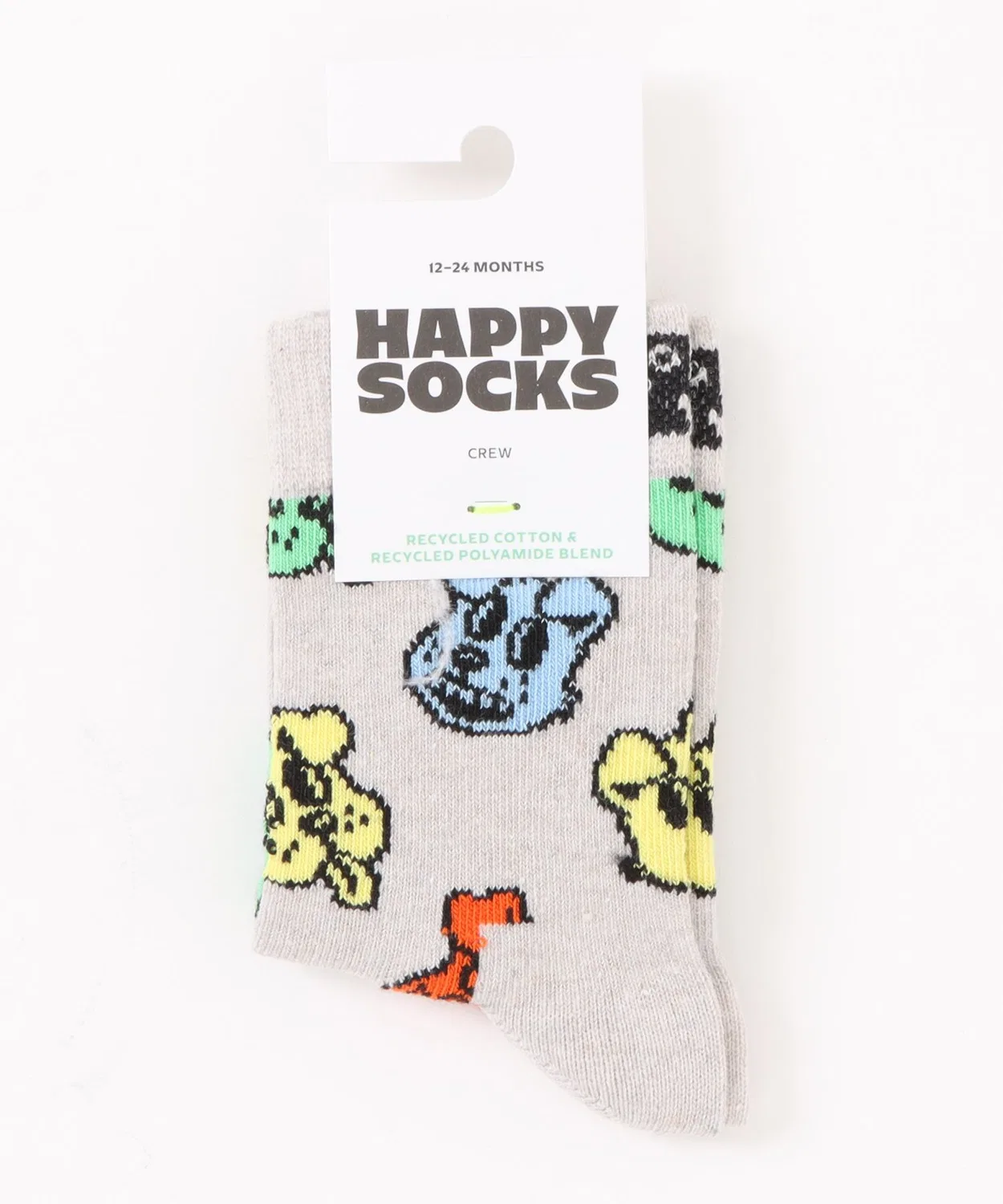 Носки Happy Socks с дизайном животных, детские, серый