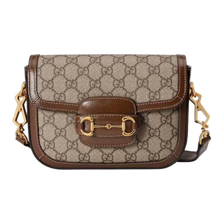 Миниатюрная женская сумка через плечо из канваса Gucci — фото 2