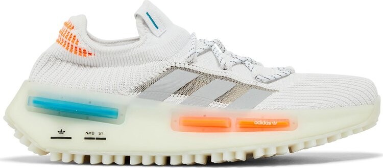 

Кроссовки NMD_S1 'White Orange Teal', белый