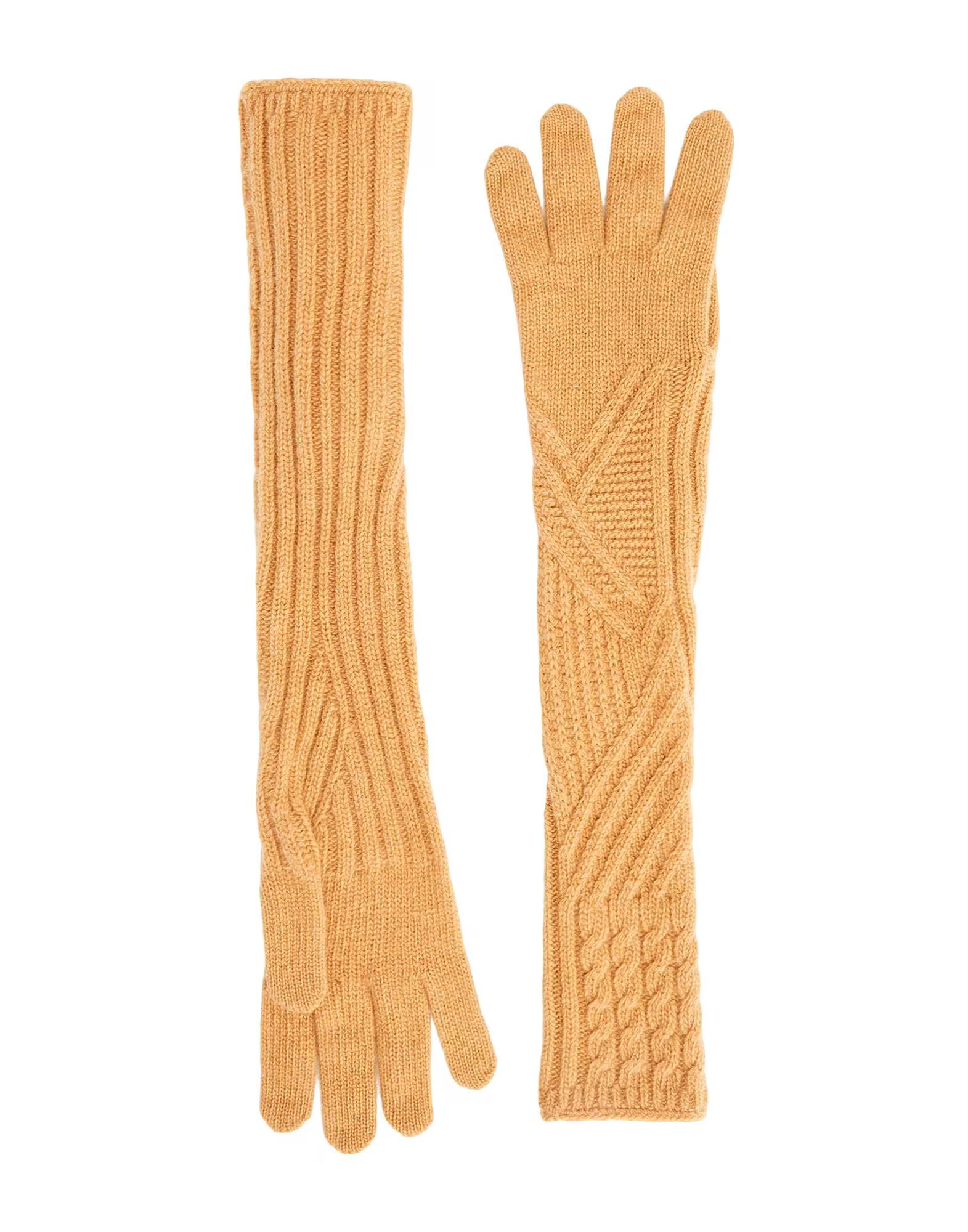 

Перчатки Cable Knit Long Gloves 8 By Yoox, коричневый