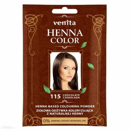 

Кондиционер-краситель Venita Henna Herbal 115 Шоколад 30 г, Cosmelogia