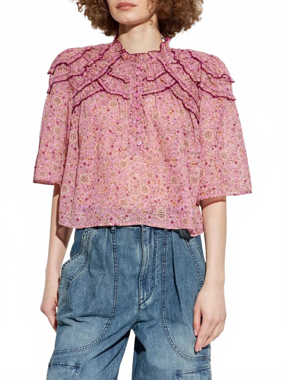

Кармен топ в розовом Isabel Marant