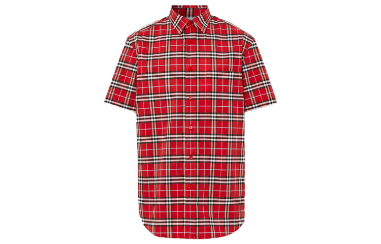 

Рубашка мужская красная Burberry, красный