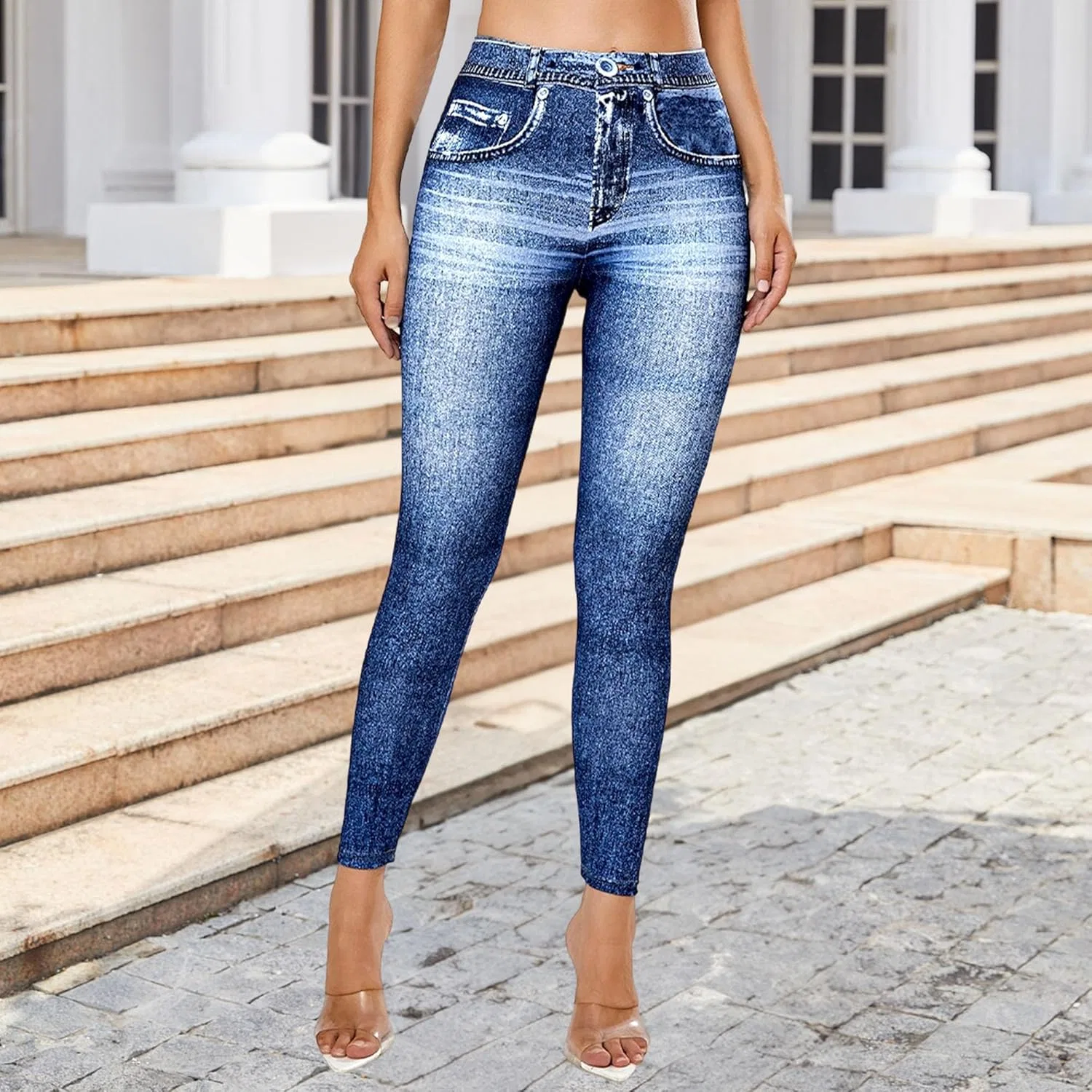 Джинсы скинни, stretch, Blue — фото 2
