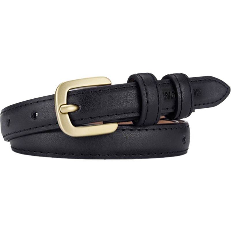 

Ремень женский из спилка 2CM WARRIOR, черный[includes perforated tool]