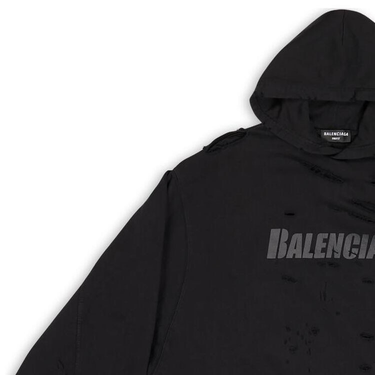 Толстовка Balenciaga Oversize, черный — фото 3